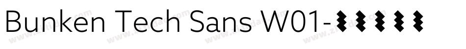 Bunken Tech Sans W01字体转换